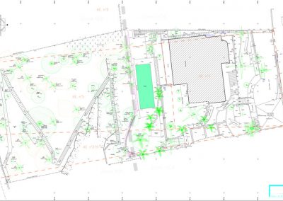 Plan altimétrique topographique propriété